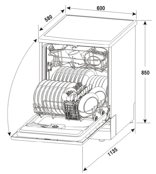 Benton's Finer Bathrooms Euro Sienna 60cm 7Cycle Digital Stainless